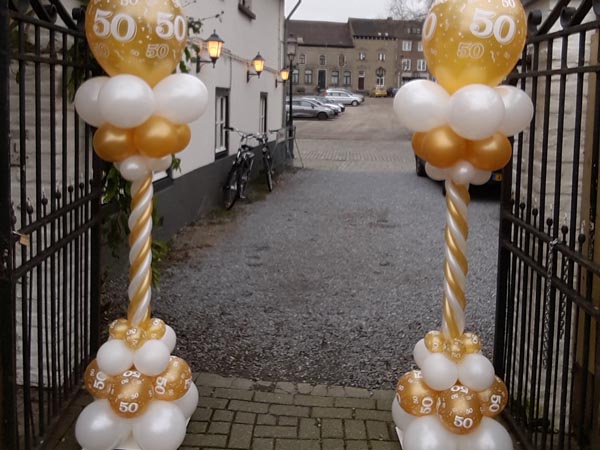 Zilver kassa een beetje Enjoy Feestballonshop | 50 jarig huwelijk